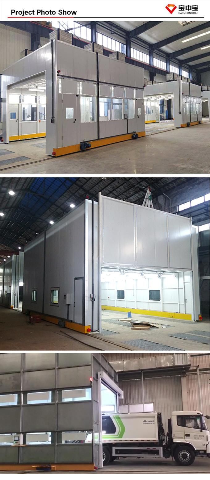 Portable Spray Booth with Rail Whole Room Move Painting Room