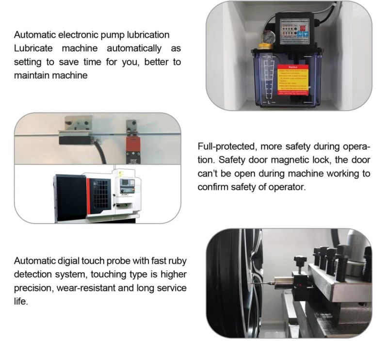 Chinese Alloy Wheel CNC Lathe Diamond Cutting Machine Rim Repair Lathes Machine Price Awr28h