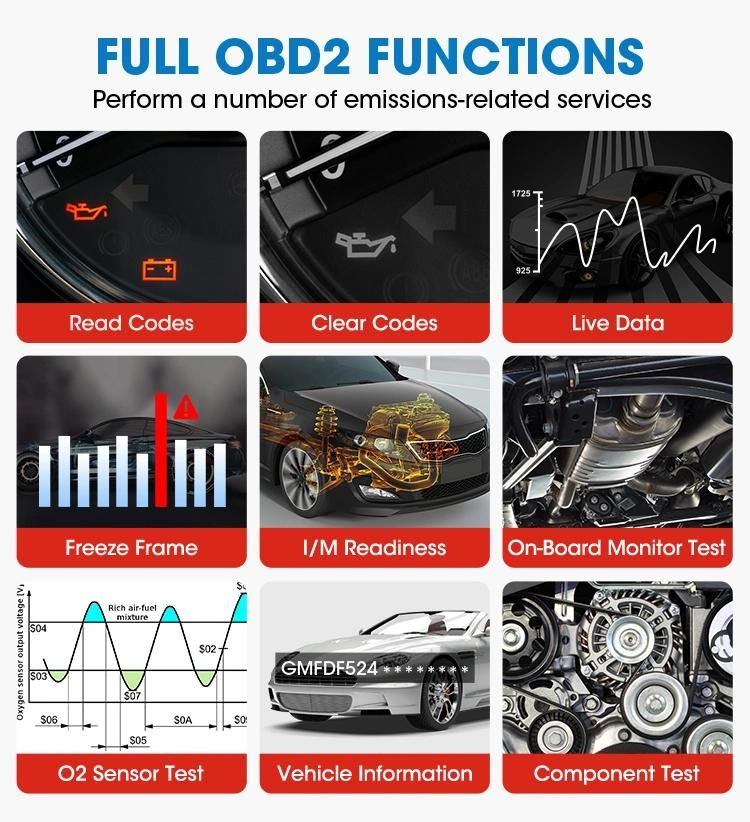 Autel Maxicom Mk808 OBD2 Scanner Automatic Transmission Diagnostic Tools Autel Scanner Maxicom Mk808