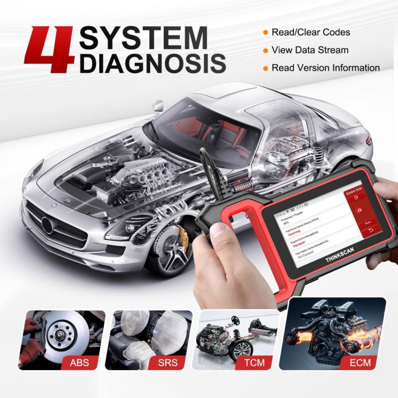 Thinkcar Thinkscan Plus S5 OBD2 Car Scanner Engine Scan ABS Airbag Transmission System OBD 2 Diagnostic Scanner Automotive Tools