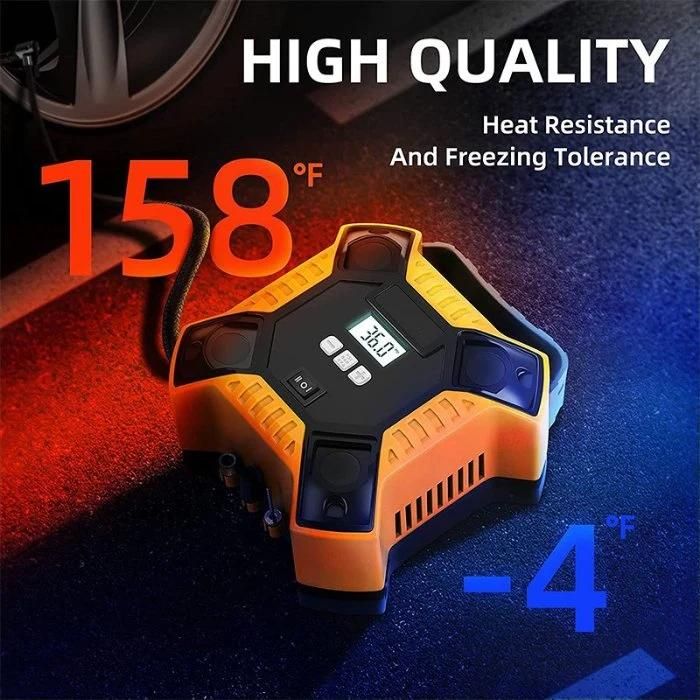 Air Compressor Tire Inflator Portable Air Pump for Car Tires 12V Integrated Tire Pump 160psi with LED Light