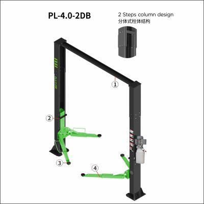 Puli 4t/8840lbs Two Post Car Lift Arch Clear Floor Plate Car Jack Garage Equipment Hydraulic Lift on Sale Pl-4.0-2dB