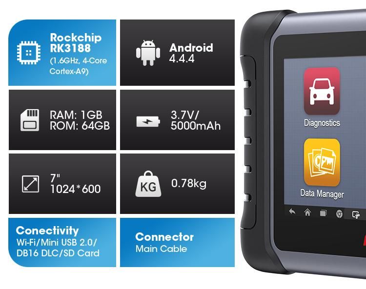 Autel Maxicom Mk808 Car Diagnostic Auto Diagnostic Scanner Tool Autel Maxicom Mk808 OBD2