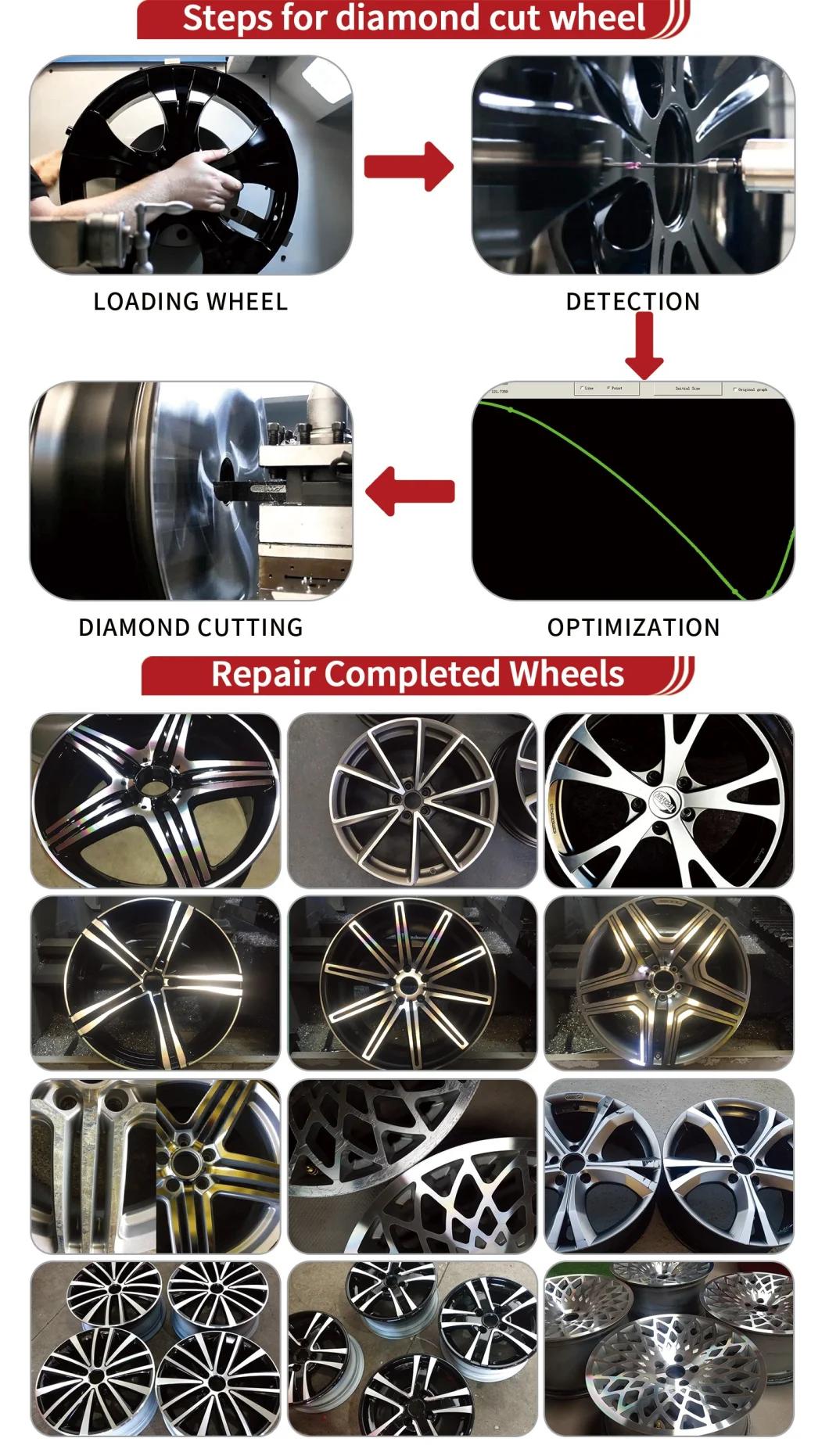 Awr28h Alloy Wheel Repair Diamond Cutting CNC Lathe Price