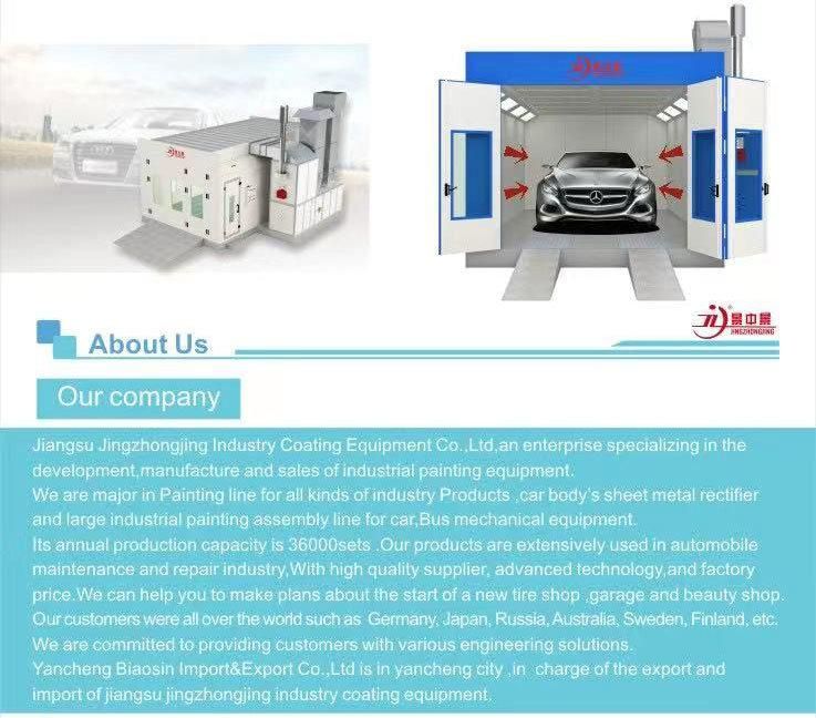 CE Approved New Design Eletricity Heating Auto Spray Booth Car Spray Paint Booth with External Lighting