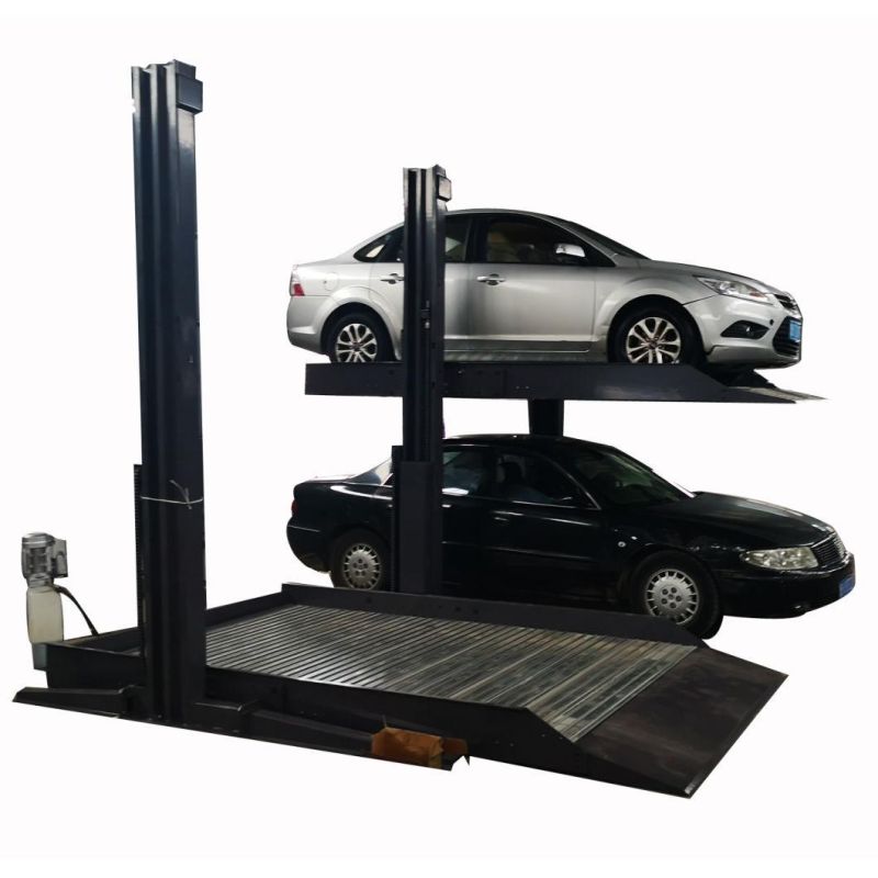 Double 2 Layer Easy 2 Post Smart Car Parking Lift