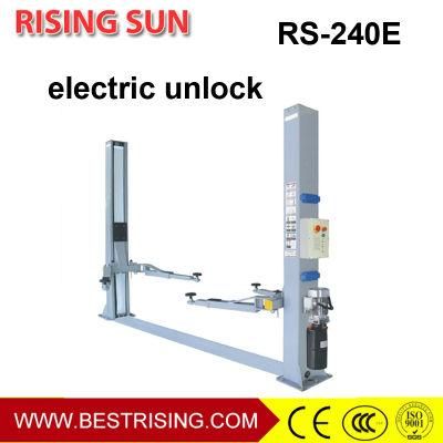 Electrical Two Post Base Floor Car Lift for Garage Equipment