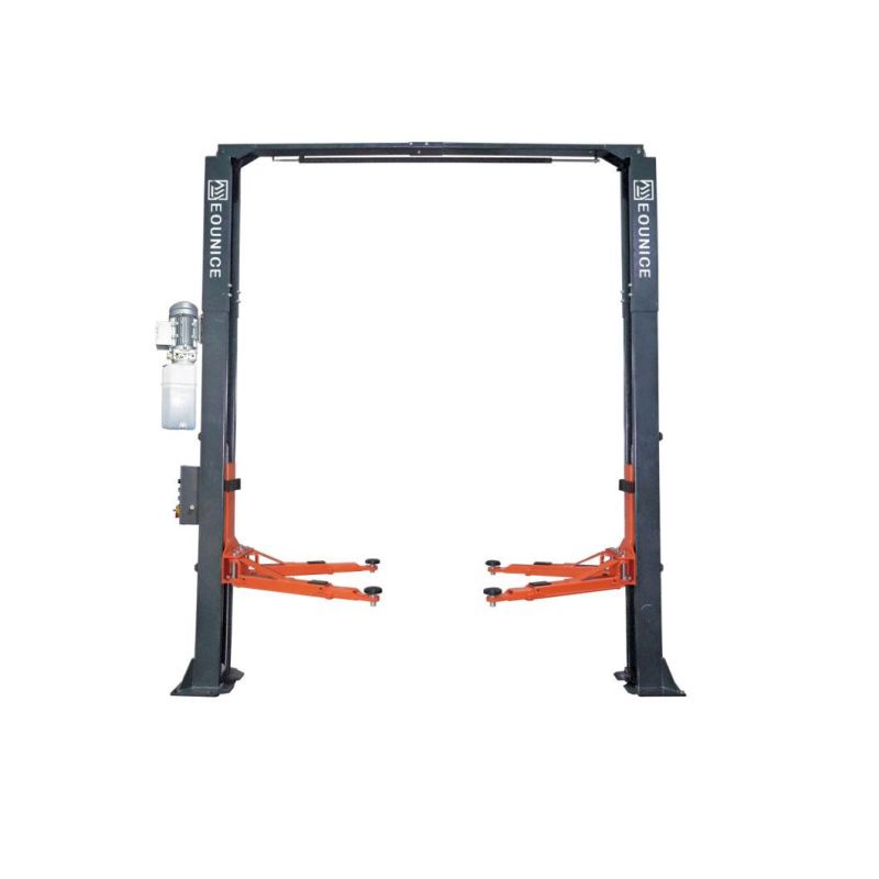 4000kg Equipment Vehicles Clear Floor Hoist Automatic Electromagnet Release Hydraulic Two Post Car Lift / Lifting Equipment