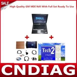 High Quality WiFi Gm Mdi Multiple Diagnostic Interface with DELL D630 Laptop Full Set Ready to Use