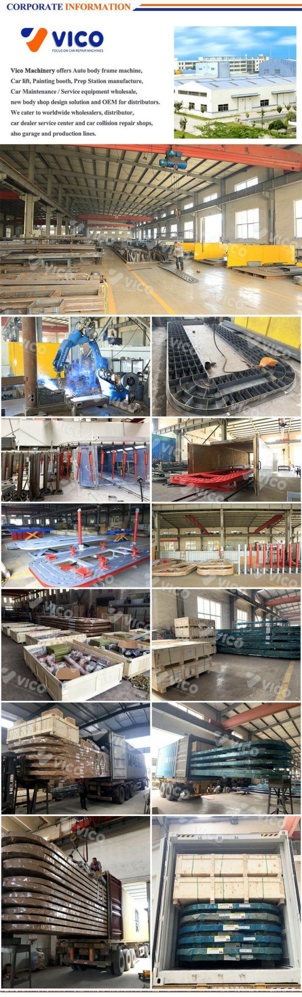 Vico Yantai Truck Repair Bench Heavy Truck Frame Machines