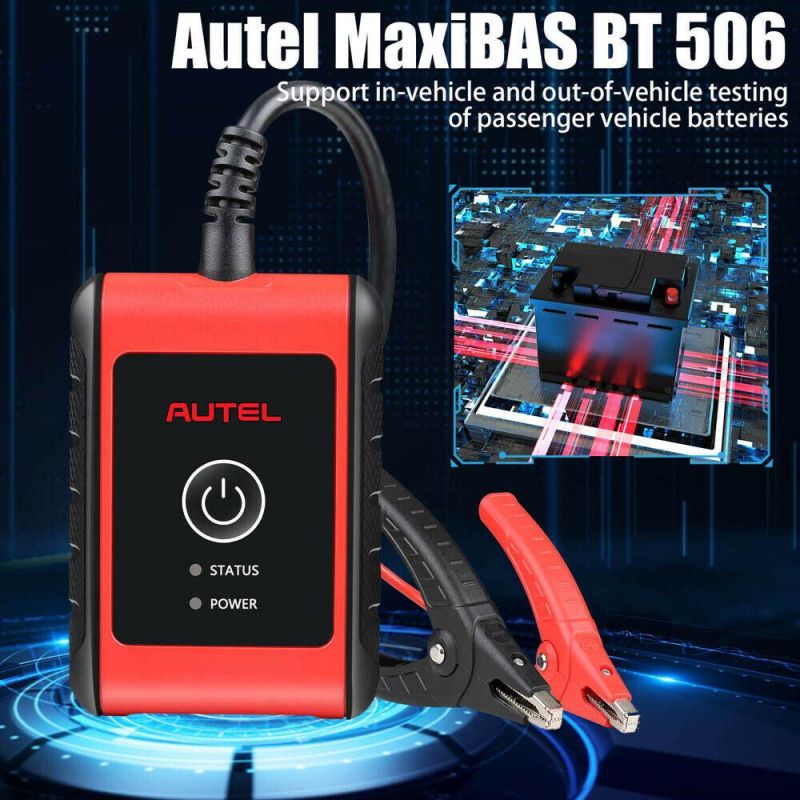 Battery Load Tester 12V Battery Tester Autel Maxibas Bt506 Battery and Electrical System Analysis Tool