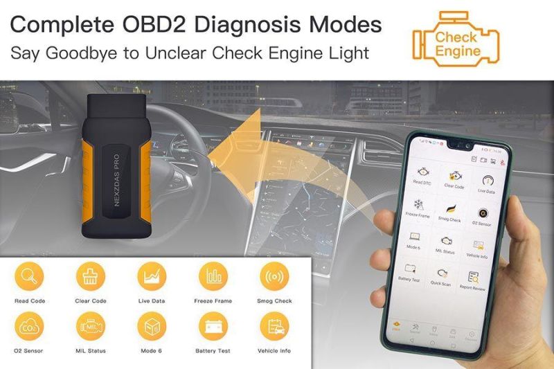 Humzor Nexzdas PRO Full-System OBD2 Bluetooth Auto Diagnostic Tool with Special Functions