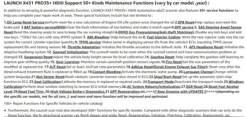 Launch ECU Coder X431 PRO3s+Hdiii, Diesel&Gasoline Bidirectional Diagnostic Scan Tool, Cars&Heavy Duty Trucks All Systems Scanner, Key Program