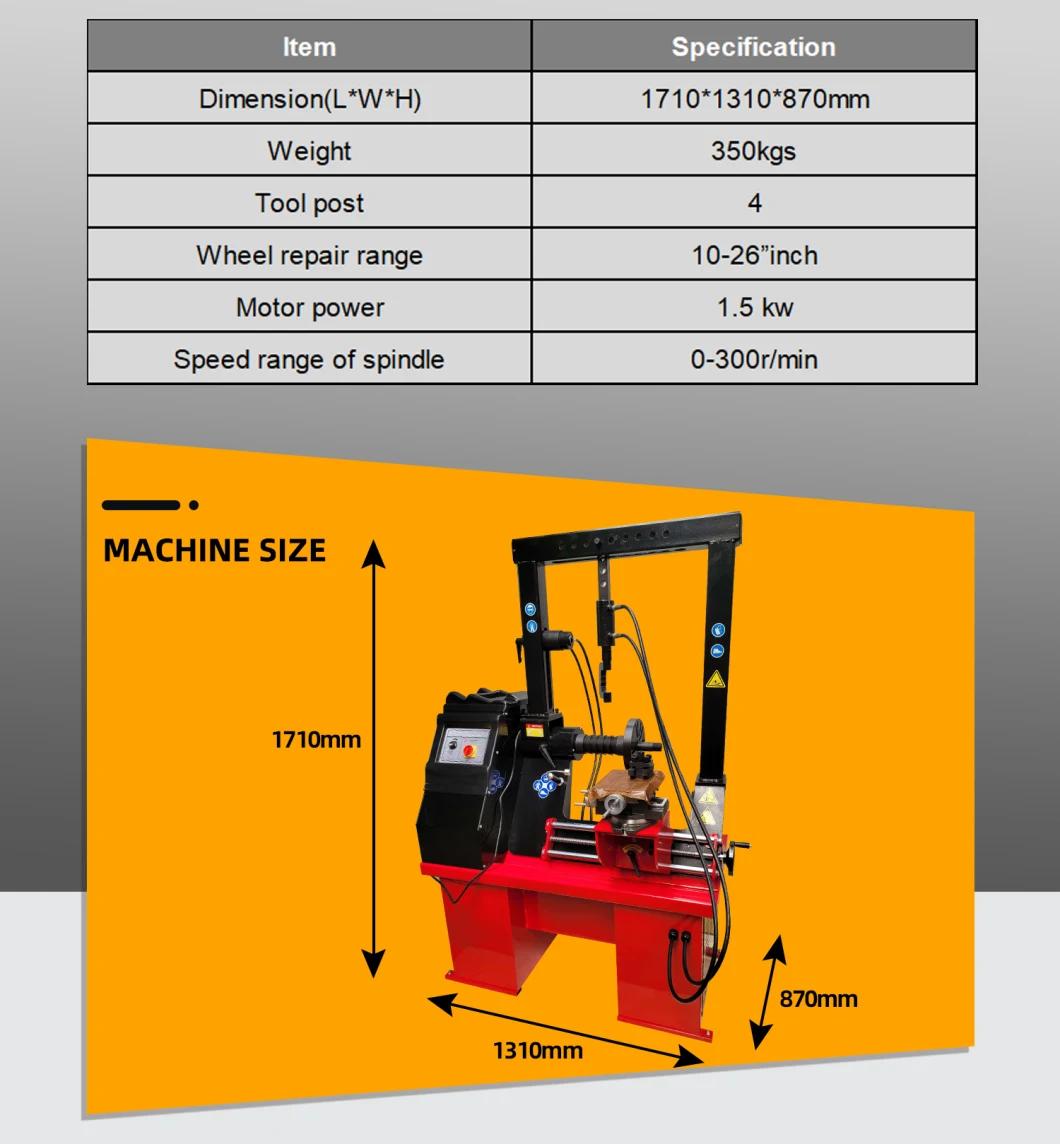 Rim Repair Equipment Alloy Wheel Straightening Machine Lathe Rim Repair Machine for Sale Ars26h