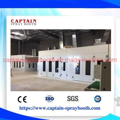 High Efficiency Metal Sheet Painting Coating Line Combination Spray Booth and Prep Station Bay Standby Paint Booth