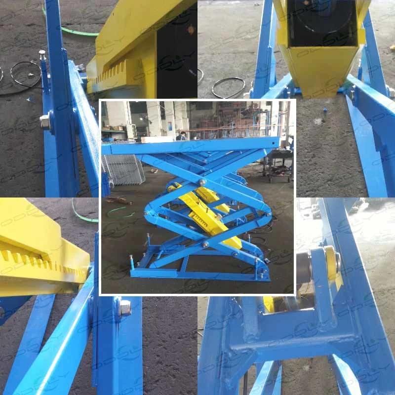 Pneumatic Electrical Release in-Ground Scissor Car Lift for Lifting Equipment