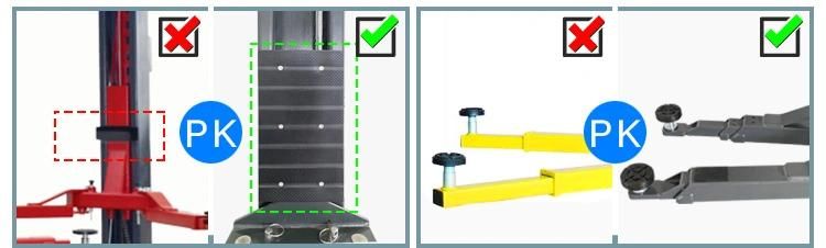 4t Car Automatic Floor Plate 2 Post Car Hydraulic Car Lift