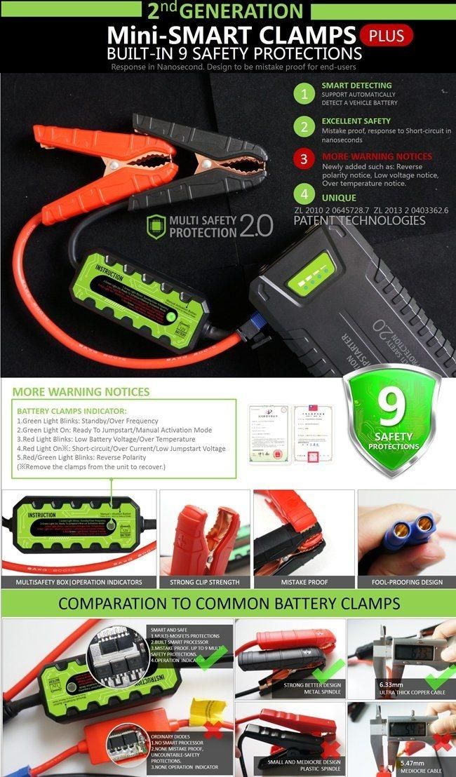 Car Power Bank Vehicle Emergency Jump Starter Battery Charger Portable Booster