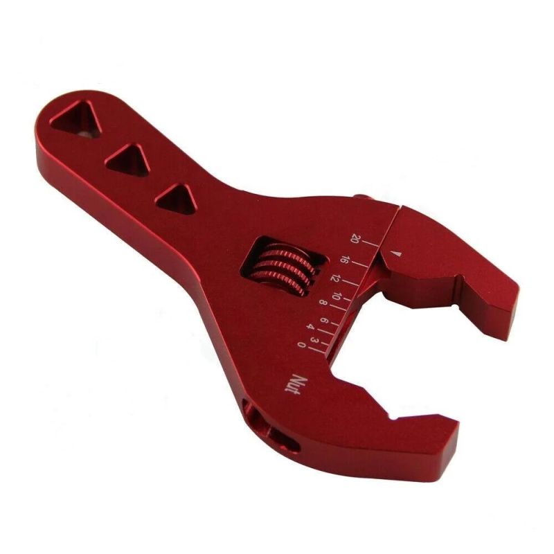 Adjustable an Fitting Wrench 3an-20an Red Anodized Short Tools Spanner