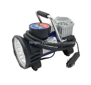 China Supplier Digital Gauge Car Air Compressor with LED Lights