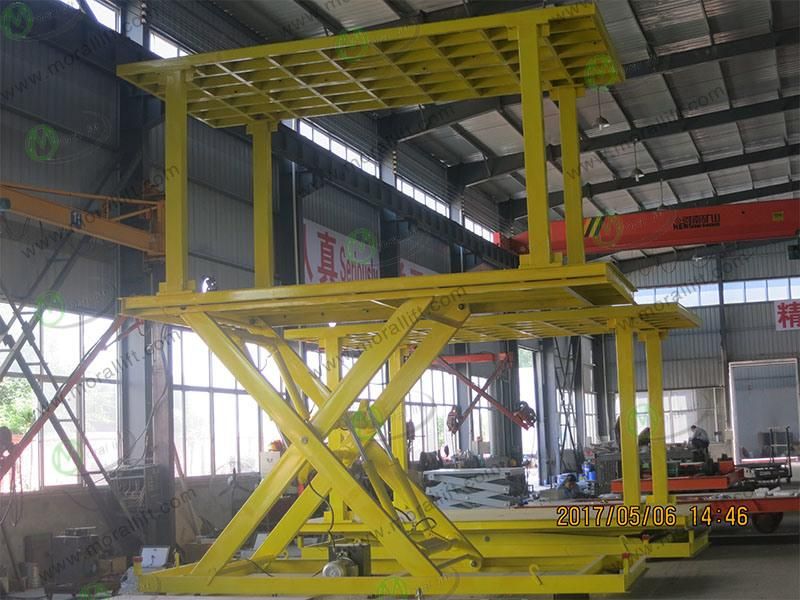 China Underground Car Parking Lift with Roof