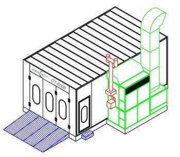 Automotive Equipment Paint Spray Baking Booth for Sale