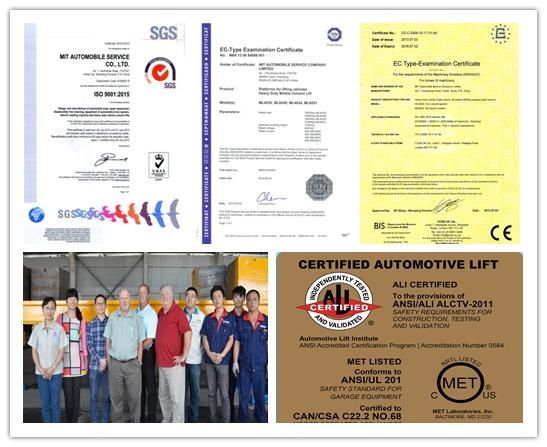 Maxima 45t Capacity Heavy Duty Truck Lift 6 Post CE+Ali Certification