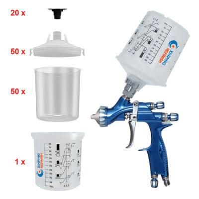 Hot Sale Automotive Body Plastic Paint System Disposable Mixing Cups Spray Gun Cups with Collars