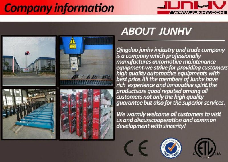 Junhv Duplex Cylinder Two Post Lift Low Ceiling Car Lift