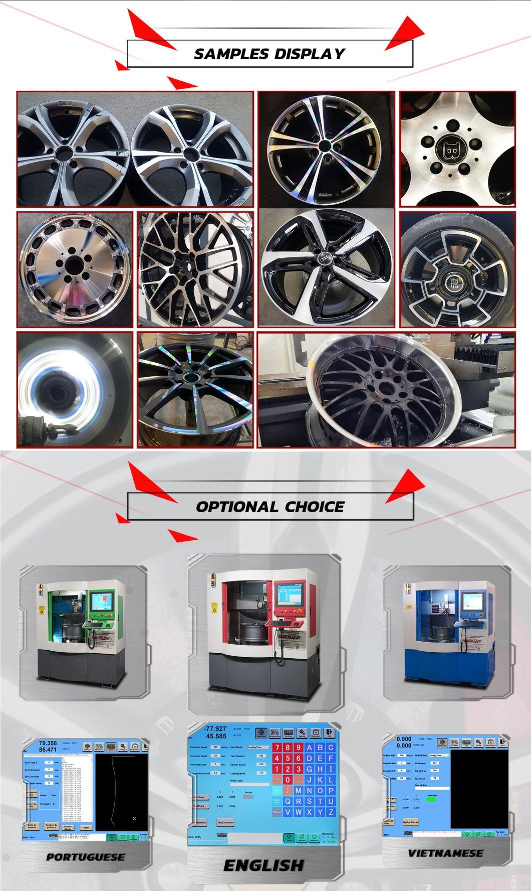 Awr902vp Alloy Wheel Diamond Cutting CNC Lathe Machine for Cars