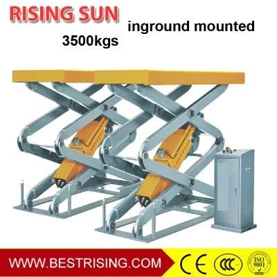 3.5ton Inground Scissor Auto Hoist Car Lifting Machine