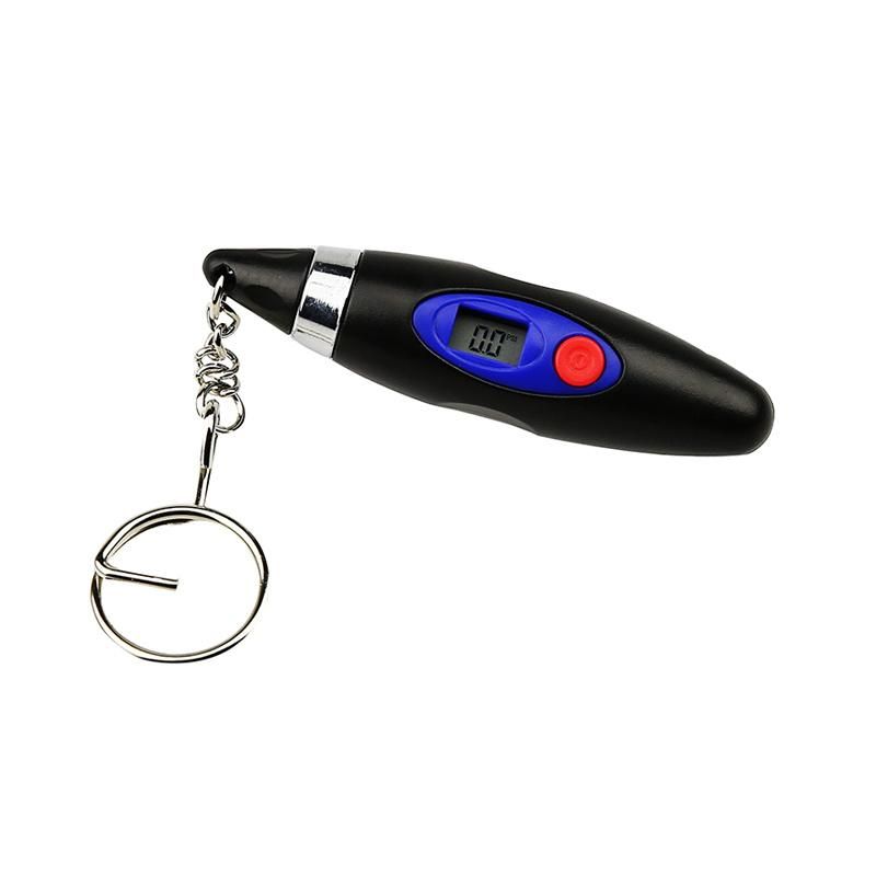 LCD Automatic Stock Digital Tire Pressure Gauge Test Gauge Checker with Keychain