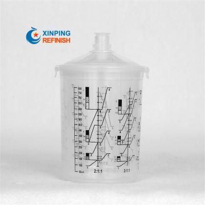 Good Quality Car Repair 800ml Disposable Plastic PP Paint Mixing Cup