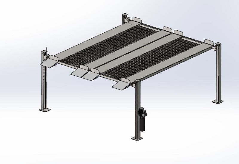 Simple Parking System Four Post Car Lift for Home Garage