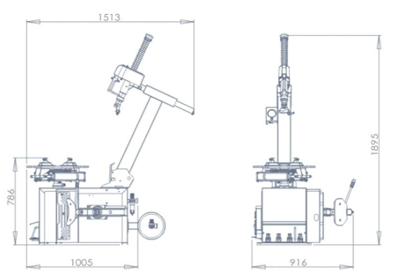 Car Workshop Used Tyre Changing Equipment