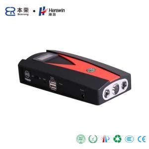 Emergency Car Battery Jump Starter with LCD Display, Dual USB