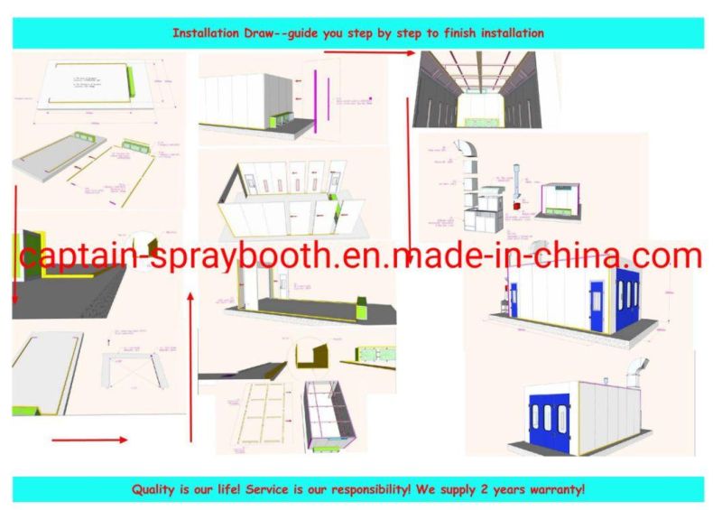 CE Approved Basic and Economic Product Series Car Spray Paint Booth