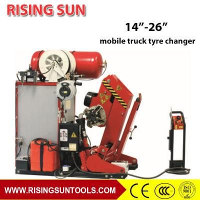 Heavy Truck Tyre Changer Mobile Service with Air Compressor