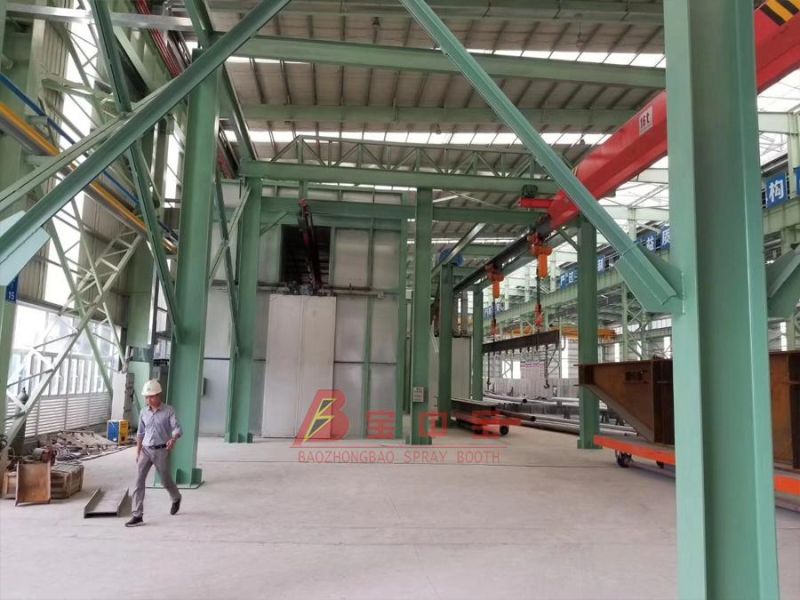 Metal Fabrication Paint Booth for Huizhou Ccmsa Wet Tyle Filter Steel Painting Line