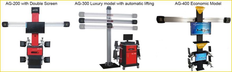 Cheap Four Post Lift with 3D Wheel Alignment for Tire Service Machine Combo