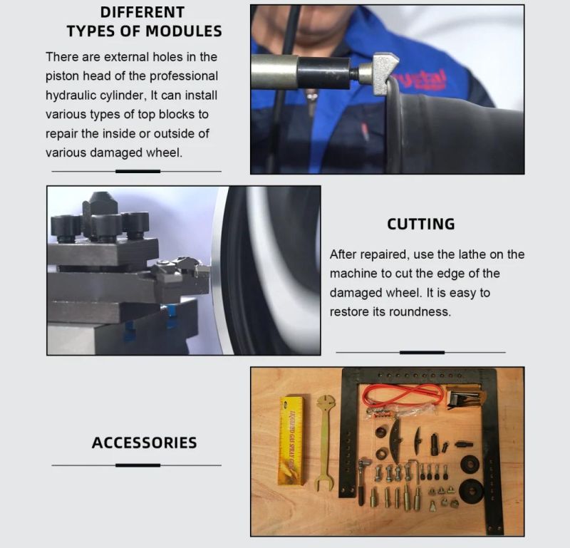 Rim Repair Workshop Use Alloy Wheel Rim Straightening Machine with CE Ars26h