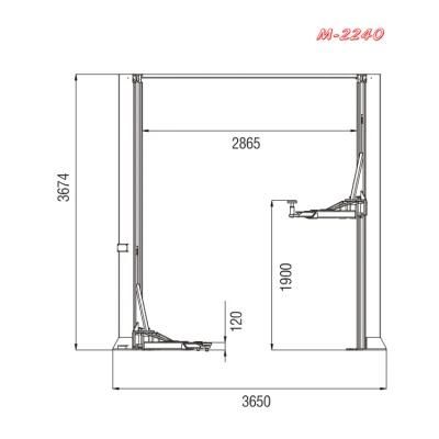 Vico 2 Post Car Lift Vehicle Maintenance Elevator Auto Hoist