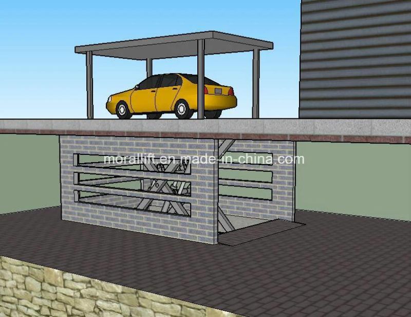 Basement Double Platform Car Parking Lift