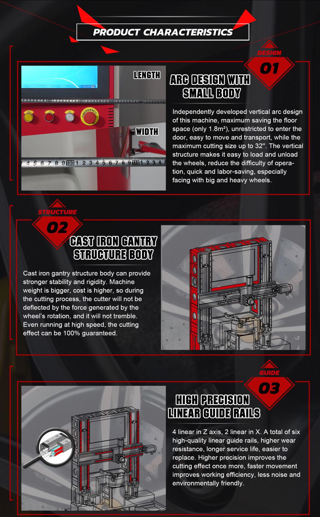 China Alloy Wheel Repair Machine with High Quality Awr902vp