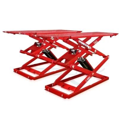 3t CE Approved Ultrathin on-Ground Mounted Scissor Car Lift for Sale