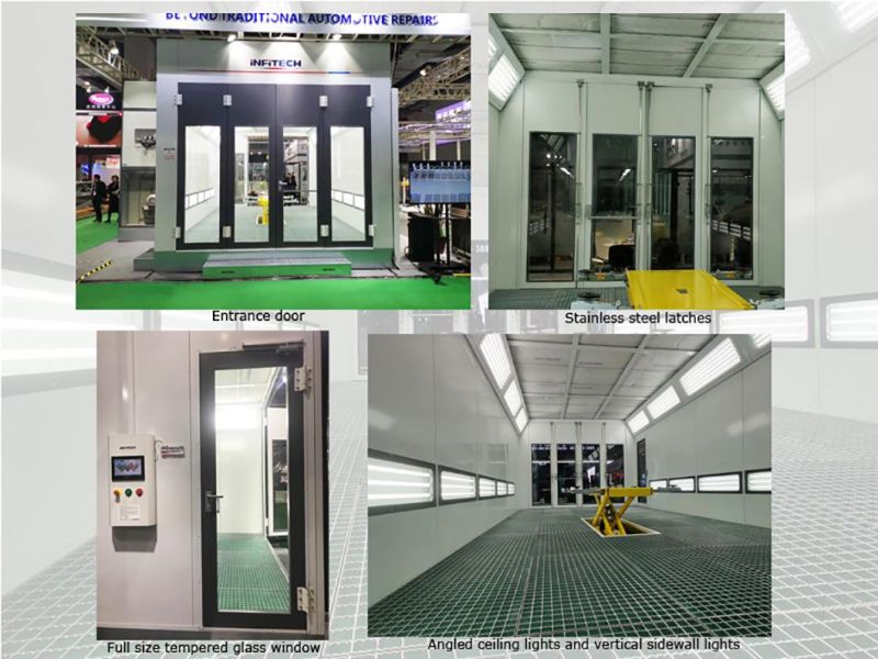 High Quality Direct-Fired Gas Heating Spray Booth for Refinishing