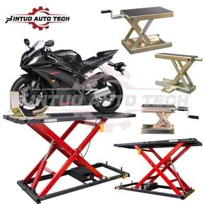 Low Cost Brand Safety Electric Hydraulic Motorcycle Lift for Tire Shop