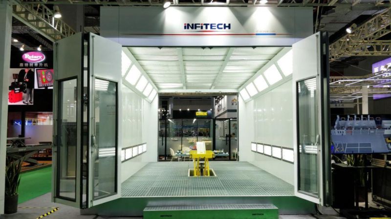 Full Downdraft Paint Booth for Heavy Duty Products From Infitech