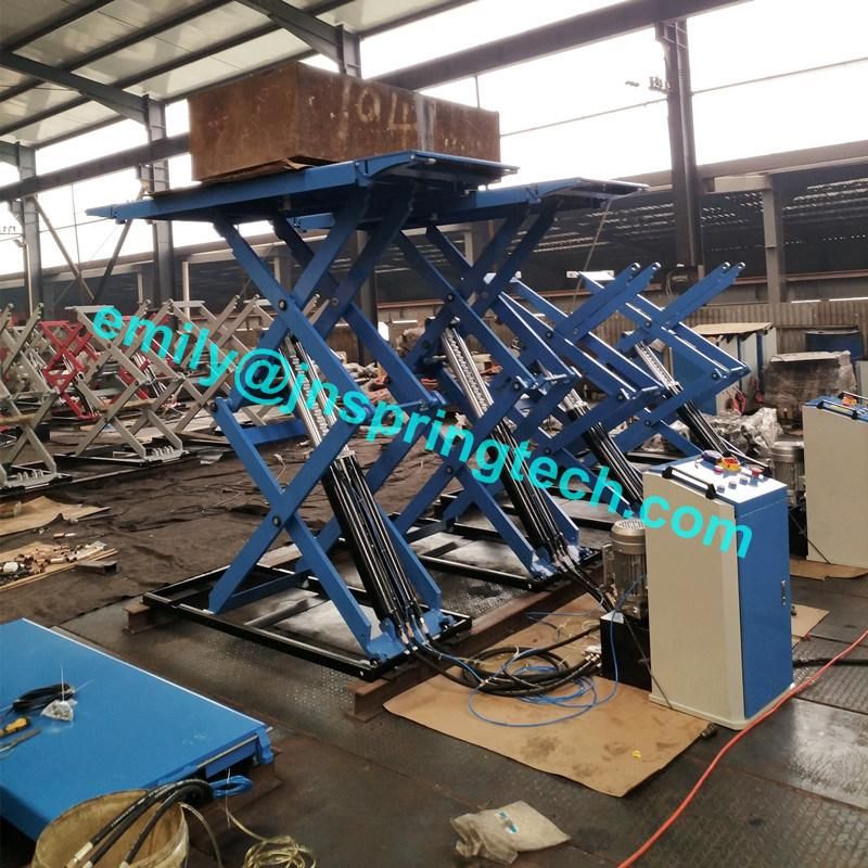 Manufacture Direct Sales Super-Thin Scissor Car Lift on Ground with 110-1850mm Height Lift