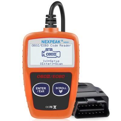 Nxpeak Nx201 OBD2 Auto Scanner Engine Analyzer Tool Code Reader Odb2 Car Diagnostics Multi Language OBD2 Automotive Scanner Pk Elm327